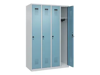 locker,HxBxD 1850x1200x500mm,4vak,vak B 300mm,draaigrendel - 2