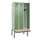 locker met bank,HxBxD 2120x900x815mm,3vak,vak B 300mm,cilinderslot