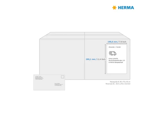 Herma 4252 Premium Adresetiketten A4 199,6x289,1mm Wit 100 stuks