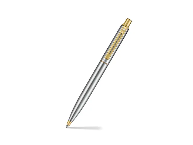 Balpen Sheaffer Sentinel 333 brushed chrome, PVD gold plated trims