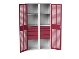 universele kast,HxBxD 2000x1050x550mm,4xStalen bodem,8lade(n)