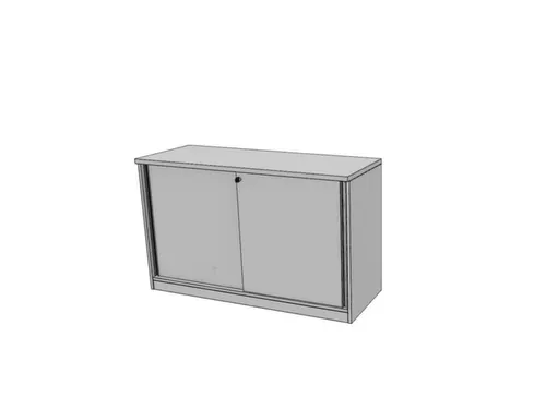 schuifdeurkast,HxBxD 720x1200x445mm,MP-lichtgrijs