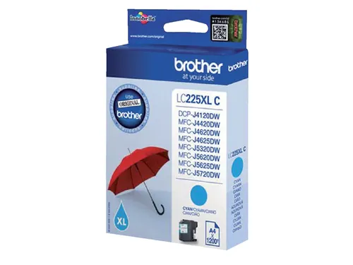 Inktcartridge Brother LC-225XLC blauw HC