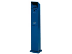 Combi-asbakstaander vierkant staalplaat 2/5 liter 1150x180x150mm Blauw