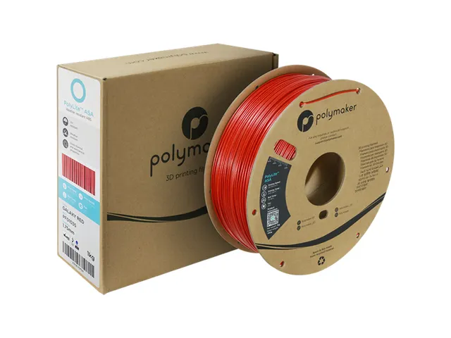 ASA 1,75mm rood 1kg PolyLite 3D Filament