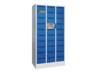 Postsorteerkast 1850x930x500mm 3x10 Vakken Ral7035 Front Ral5010 - 1