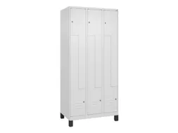 Z-garderobekast,HxBxD 1950x900x500mm,vak B 150/300mm,cil.-slot,voeten