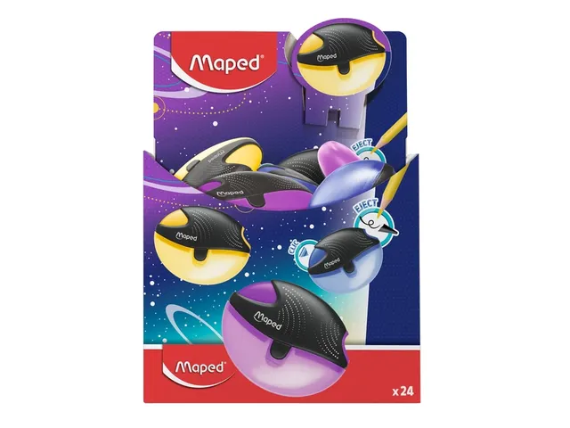 Puntenslijper Maped Galactic 1 gaats display à 24 stuks assorti