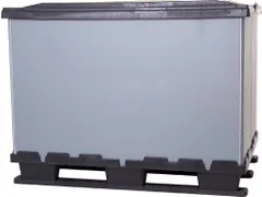 Pallet-Vouwkrat Hxlxb 800X1200X930Mm Kunststof 3Sleden