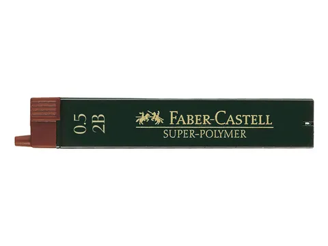 Potloodstiftjes Faber Castell Super-polymer 0.5mm 2b