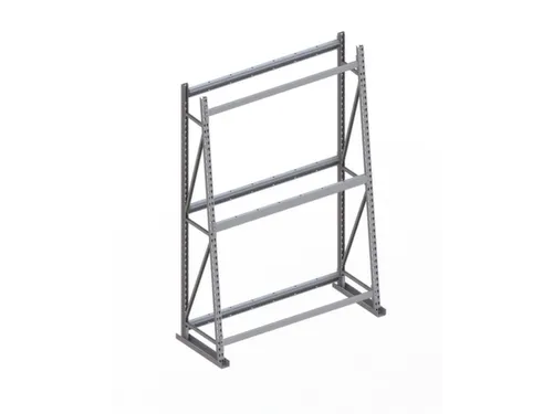 magazijnrek voor profielen,grondveld,eenzijdig,HxBxD 2200x1400x500mm