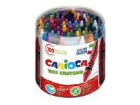 Craie à la cire Carioca Pot 100 pièces en couleur