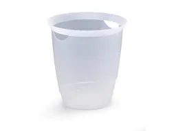 Papiermand 16 Liter Trend Transparant Wit