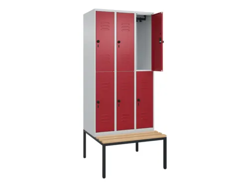 Dubbeldekse dekenkist,HxBxD 2120x900x815mm,3x2vak.,vak B 300mm