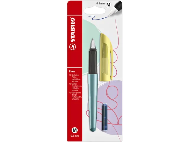 Stylo plume Stabilo Flow Cosmetic citrus chill