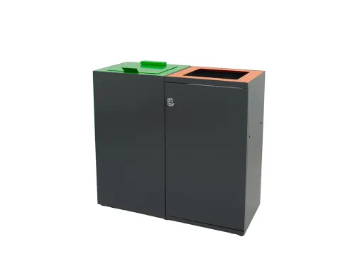 Modulaire afvalscheidingsunit 90 liter Donkergrijs
