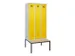 locker met bank,voor scheiding van kleding,HxBxD 2120x900x815mm,3vak