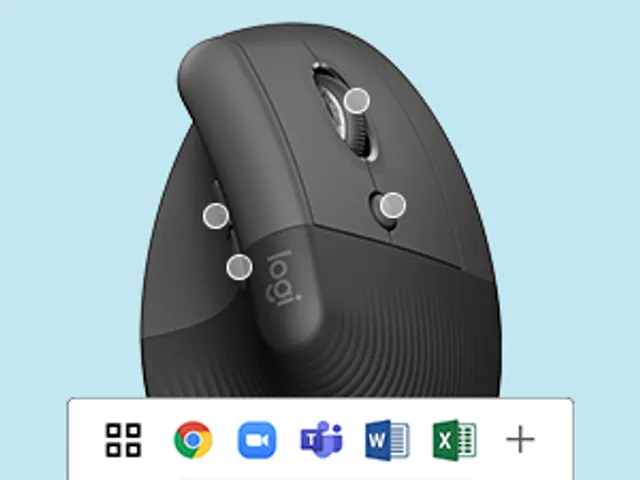 Logitech Lift Souris Ergonomique Verticale, Sans Fil, Bluetooth ou ré