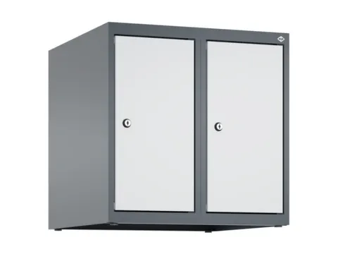 opzetkast,v. locker,2vak.,vak B 250mm,HxBxD 500x500x500mm,vleugeldeur