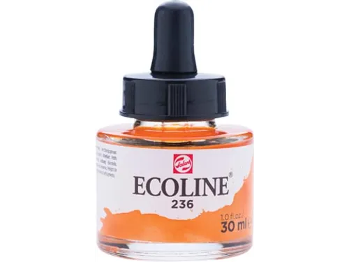 Ecoline waterverf flacon van 30 ml, lichtoranje