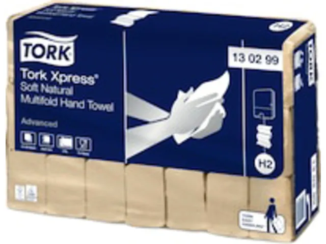 Tork 130299 Xpress H2 Soft Natural Multifold Handdoek 2-laags