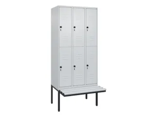 Dubbeldekse dekenkist,HxBxD 2120x900x815mm,3x2vak.,vak B 300mm - 1