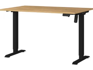 Elektrisch ihv bureau,HxBxD 710-1190x1200x800mm,blad Grandson-eiken - 1