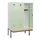 locker met bank,HxBxD 1950x1200x815mm,3vak,vak B 400mm,cilinderslot