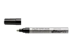 Viltstift Pilot Super Color Lakmarker Ronde Medium punt Zilver