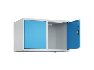 opzetkast,v. locker,2vak.,vak B 400mm,HxBxD 500x800x500mm,cilinderslot - 1