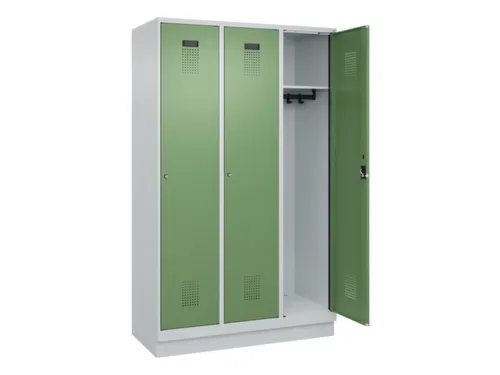 locker,HxBxD 1950x1200x500mm,3vak,vak B 400mm,cil.-slot,sokkel