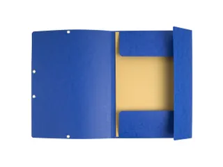 Elastomap 3 kleppen "Scotten" glanskarton 400gm² A4 Blauw - 3