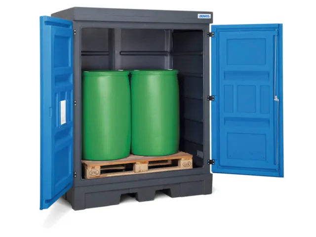 PE-vatenkast,v. aquatox./agressieve stoffen,HxBxD 1980x1560x1080mm