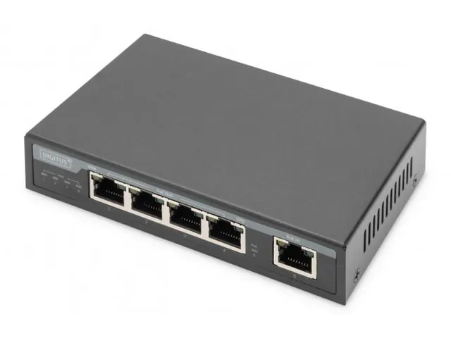 4-poorts Gigabit 4PPoE-extender 802.3at 60W