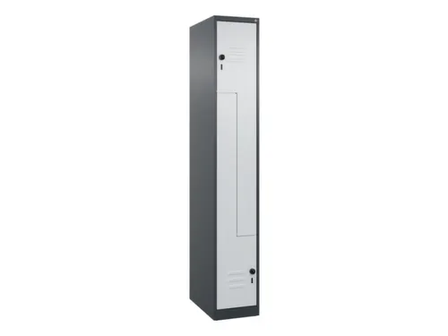 Z-garderobekast,HxBxD 1850x300x500mm,vak B 150/300mm,draaigrendel