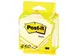 Notes, ft 76x76mm, geel, blok van 450 vel, op blister