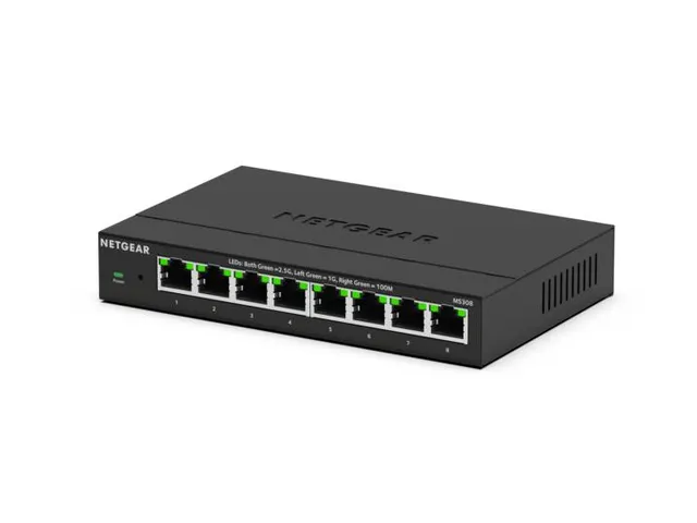 NETGEAR MS308, Unmanaged, 2.5G Ethernet (100/1000/2500), Full duplex,