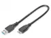USB 3.0-aansluitkabel USB A - Micro USB B M/M 0,25m Zwart