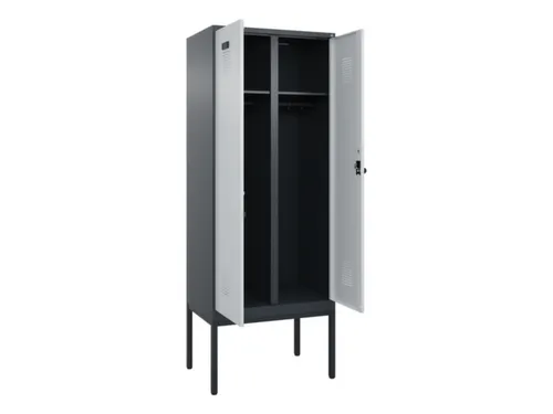 locker voor scheiding van kleding,HxBxD 2120x800x500mm,2vak