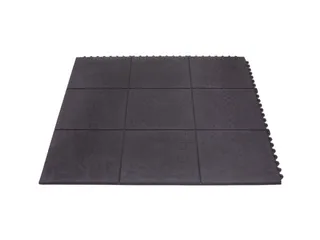 Vloerbedekkingsmodule Lxb 900X900Mm Gesloten Oppervlak Rubber Zwart - 2