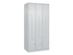 Z-garderobekast,HxBxD 1850x900x500mm,vak B 150/300mm,cil.-slot