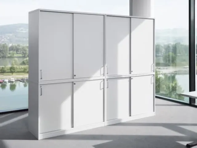 armoire à portes vitrées,HxlxP 1155x800x445mm,MP-gris clair