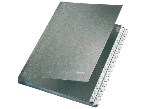 Termijnmap Leitz 5831 1-31 270x354x345mm hardboard zwart