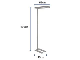 Vloerlamp MAUL Javal LED dimbaar hoog 195cm aluminium - 7