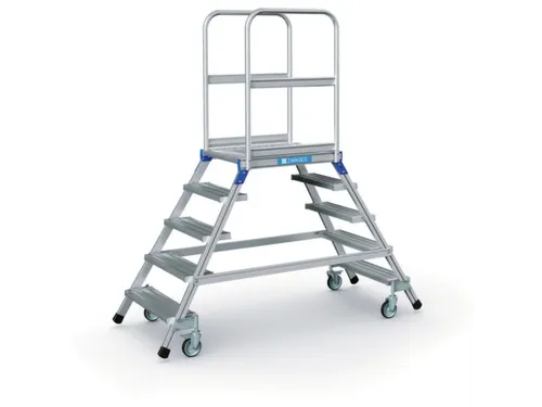 Bordestrap Aluminium Bordes 1200x 600x 800mm 2x5treden Aluminium