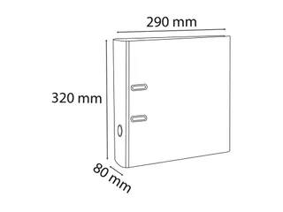 Ordner FOREVER Prem' Touch A4 80mm rood - 8