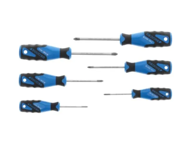 GEDORE 2160 PHZ-06 3C schroevendraaierset 6-delig PH+PZ 0-1-2