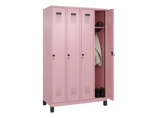 locker,HxBxD 1950x1200x500mm,4vak,vak B 300mm,draaigrendel,voeten - 1