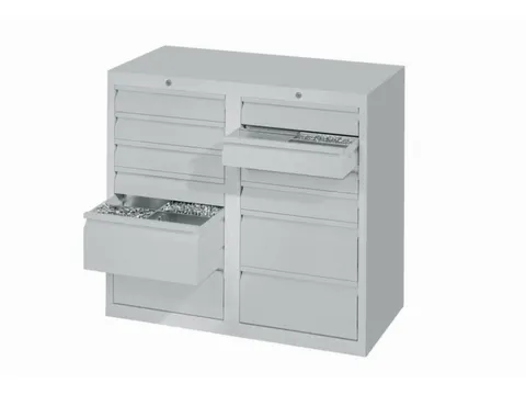 Ladenkast 900x1000x500mm 8+4 Laden Gewoon Uitschuifbaar Rolgeleiding