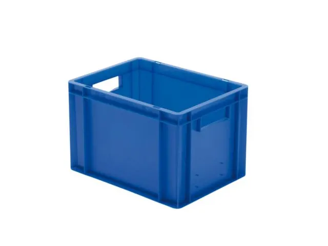 Euronorm-stapelbak 24l 270x400x300mm Wanden/bodem Gesloten Blauw